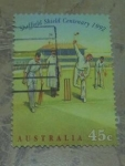 Stamps Australia -  Game in progress 