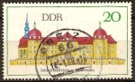 Stamps Germany -  Castillo de Moritzburg, cerca de Dresde (DDR).