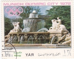 Stamps Yemen -  Munich Olympic City 1972