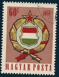Stamps : Europe : Hungary :  Escudo de armas de Hungria 1958