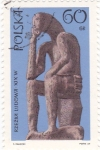 Stamps Poland -  rzezba ludowa