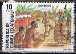 Stamps Equatorial Guinea -  Scott  97  Danza