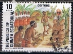 Sellos de Africa - Guinea Ecuatorial -  Scott  97  Danza (5)