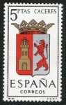 Stamps Spain -  1415- Escudos de las capitales de provincias españolas. CACERES.