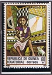 Stamps Equatorial Guinea -  Scott  83  Navidad´84  Madre y niño