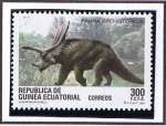 Stamps Equatorial Guinea -  Scott  198  Chasmosaurus