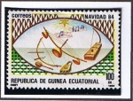 Stamps Equatorial Guinea -  Scott  84 Navidad 1984