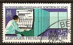 Stamps Germany -  Leipzig Feria de Primavera1974.Equipo Robotron (DDR).