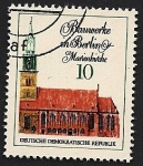 Stamps Germany -  Iglesia de Santa María - Berlín