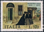 Sellos de Europa - Italia -  150º ANIV. DEL NACIMIENTO DEL PINTOR SILVESTRO LEGA. Y&T Nº 1286