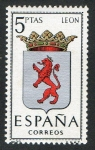 Sellos de Europa - Espaa -  1553-  Escudos de las capitales de provincias españolas. LEÓN.