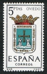 Stamps Spain -  1562-  Escudos de las capitales de provincias españolas. OVIEDO.