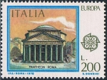 Stamps Italy -  EUROPA 1978. EL PANTEÓN, EN ROMA. Y&T Nº 1340