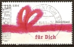 Stamps Germany -  Felicitación,lazo rojo y 