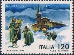 Stamps Italy -  NAVIDAD 1979. CUADRO DE ALDO RAIMONDI. Y&T Nº 1410