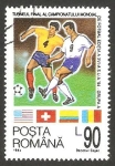 Stamps Romania -  4170 - Mundial de fútbol Estados Unidos, grupo A