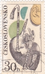 Stamps Czechoslovakia -  Instrumentos de musica 