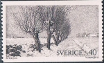 Stamps : Europe : Sweden :  CUADROS 1973. FILA DE SAUCES, POR P.A. PERSSON. Y&T Nº 780
