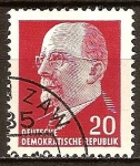 Stamps Germany -  Presidente del Consejo de Estado,Walter Ulbricht (DDR)