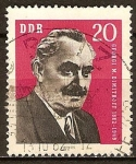 Stamps : Europe : Germany :  81a nacimiento Aniv de G. Dimitrov 1882-1949.Ministro bulgaro(DDR).