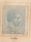 Sellos del Mundo : America : Cuba : Alfonso XII Ed 1880