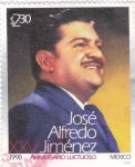 Stamps Mexico -  XXV aniv.luctuoso de Jose Alfredo Jimenez