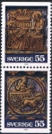 Sellos de Europa - Suecia -  NAVIDAD 1975. ARTE SACRO SUECO. Y&T 905-06