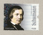 Stamps Portugal -  200 aniv. nacimiento de Schumann