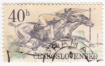 Sellos de Europa - Checoslovaquia -  2300 - Carrera de caballos en  Pardubice