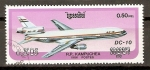 Stamps Cambodia -  JET   DC - 10