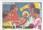 Stamps Equatorial Guinea -  Navidad 85