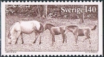 Sellos de Europa - Suecia -  SERIE BÁSICA. PONEYS DE GOTLAND. Y&T Nº 974