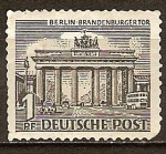 Stamps Germany -  La Puerta de Brandeburgo.