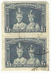 Sellos de Oceania - Australia -  King George and Queen Mary