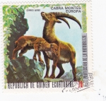 Stamps Equatorial Guinea -  PROTECCION DE LA NATURALEZA -Cabra montes  -Europa