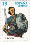Stamps : Europe : Spain :  comics,personajes de tebeos- el jabato