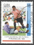 Stamps Cuba -  Copa mundial de Futbol Francia 98