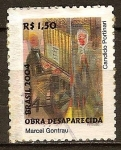 Sellos del Mundo : America : Brasil : Obra Desaparecida Marcel Gontrau Cándido Portinari (Pianista y cantante)