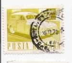 Sellos de Europa - Rumania -  coche de correos