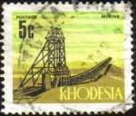 Stamps Zimbabwe -  Rhodesia - Mineria