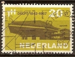 Stamps Netherlands -  	125a Aniv de la Universidad Tecnológica de Delft.