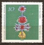 Sellos de Europa - Alemania -  Bóveda Verde de Dresde-Insignia del Toisón de Oro, c. 1730(DDR)