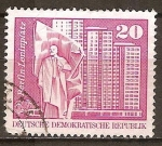 Stamps Germany -  Plaza Lenin,Berlín-DDR.