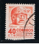 Stamps : America : Mexico :  Tabasco.  Arqueología