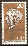 Stamps : Europe : Germany :  Centenario de vidrio de Jena. El Dr. Otto Schott (químico)DDR.