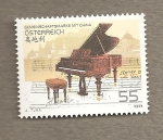 Stamps Austria -  Piano, sello en comunidad con China