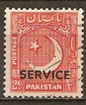 Stamps Pakistan -  Estrella y la Media Luna, en 1948, pero con la luna creciente que apunta a la izquierda.