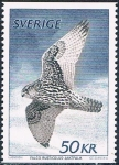 Sellos de Europa - Suecia -  FAUNA. GERIFALTE (FALCO RUSTICOLUS). Y&T Nº 1122