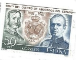 Stamps Spain -  Centenario del Cuerpo de Abogados del Estado