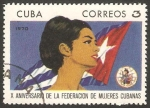 Sellos de America - Cuba -  1417 - X anivº de la federación de mujeres cubanas